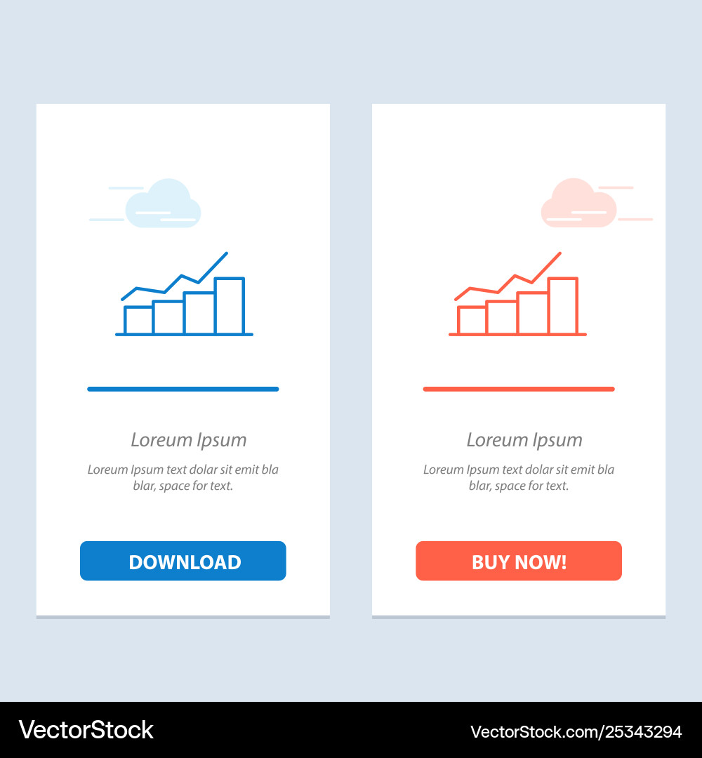 Growth chart flowchart graph increase progress Growth chart flowchart graph increase progress vector image