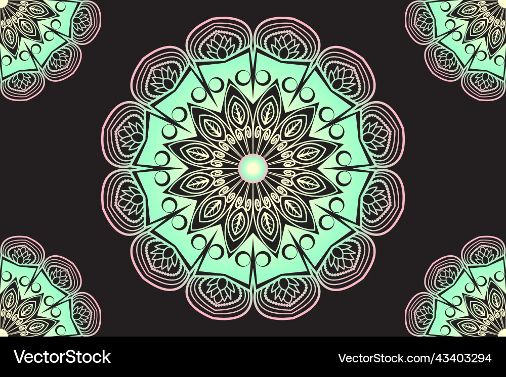 Mandala pattern design background Mandala pattern design background Vector Image