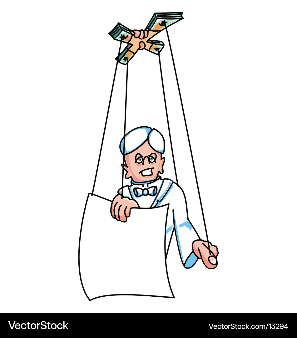 Puppet vector image