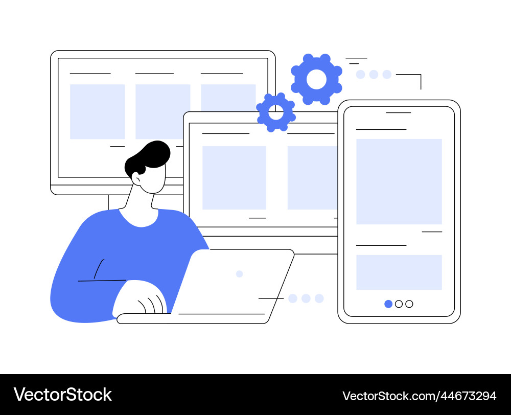 Responsive web design abstract concept Responsive web design abstract concept vector image