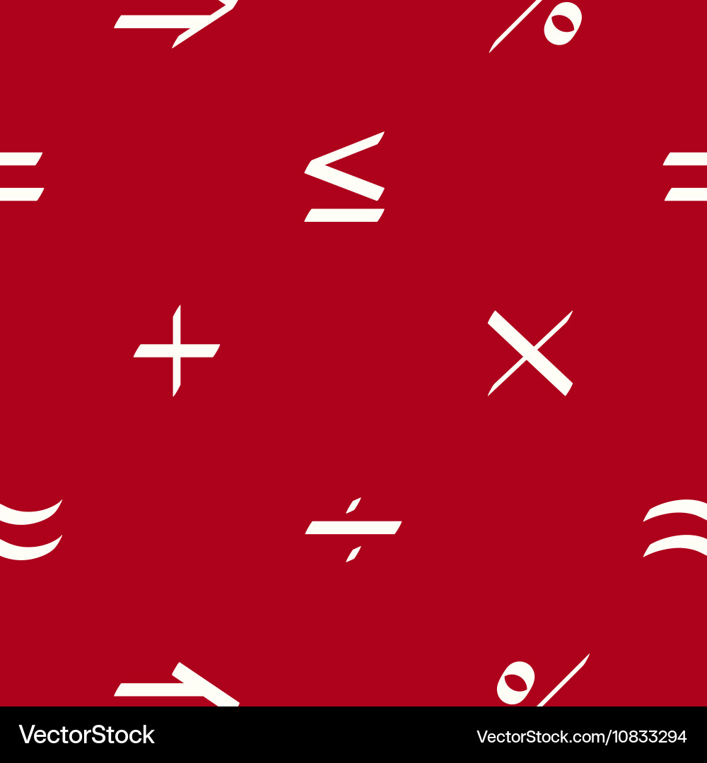 Seamless pattern with mathematical symbols Vector Image