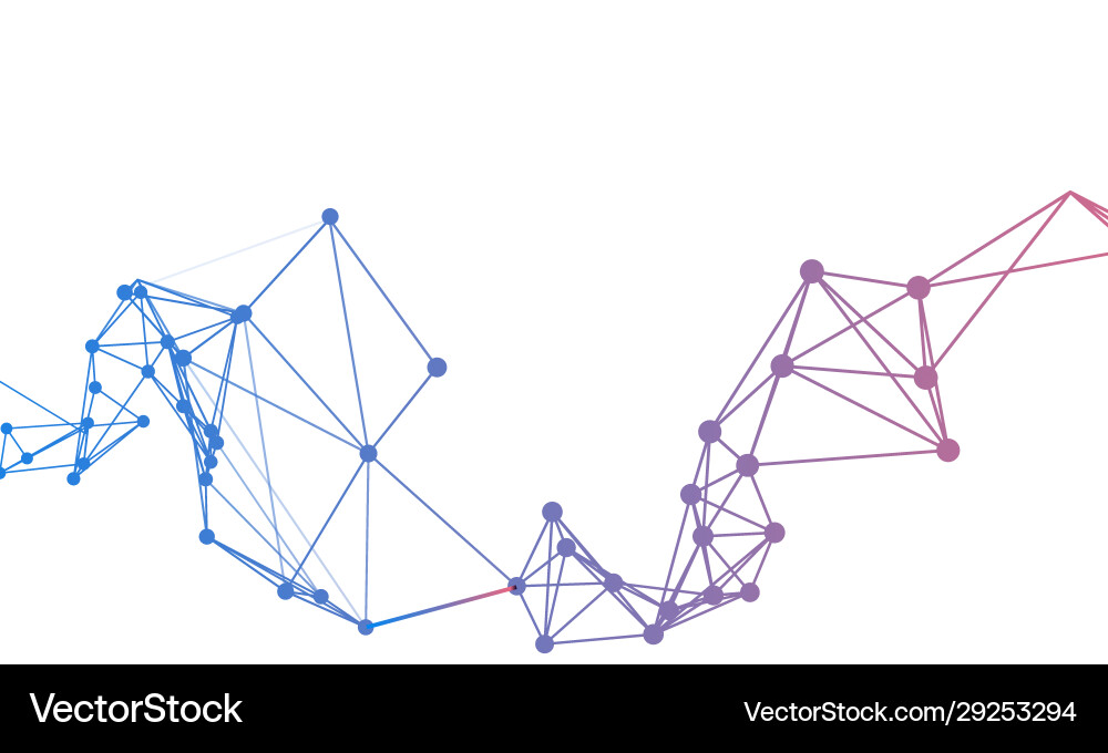 Technology abstract background with connected Technology abstract background with connected Vector Image
