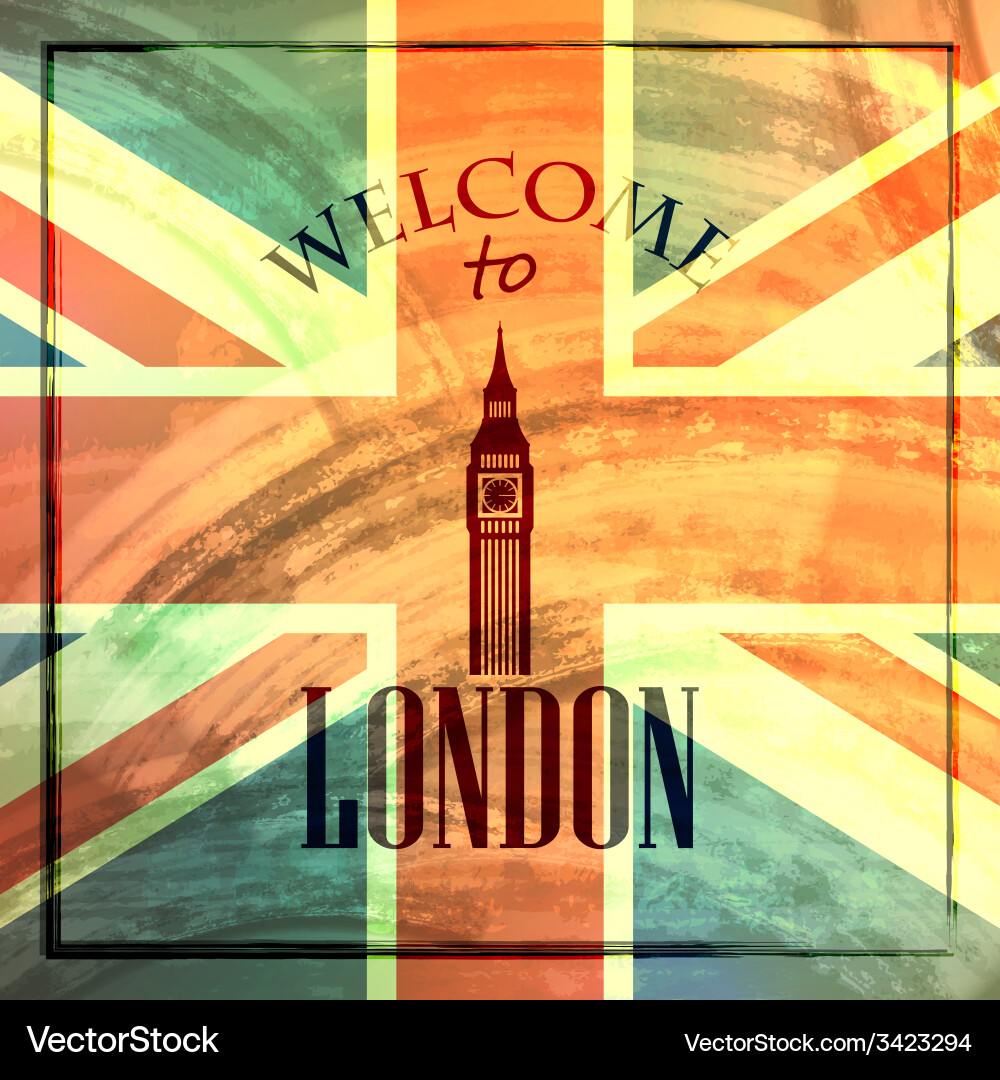 Vintage London Background Vector Image