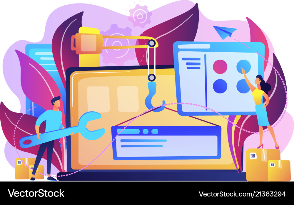 Web development concept Web development concept vector image