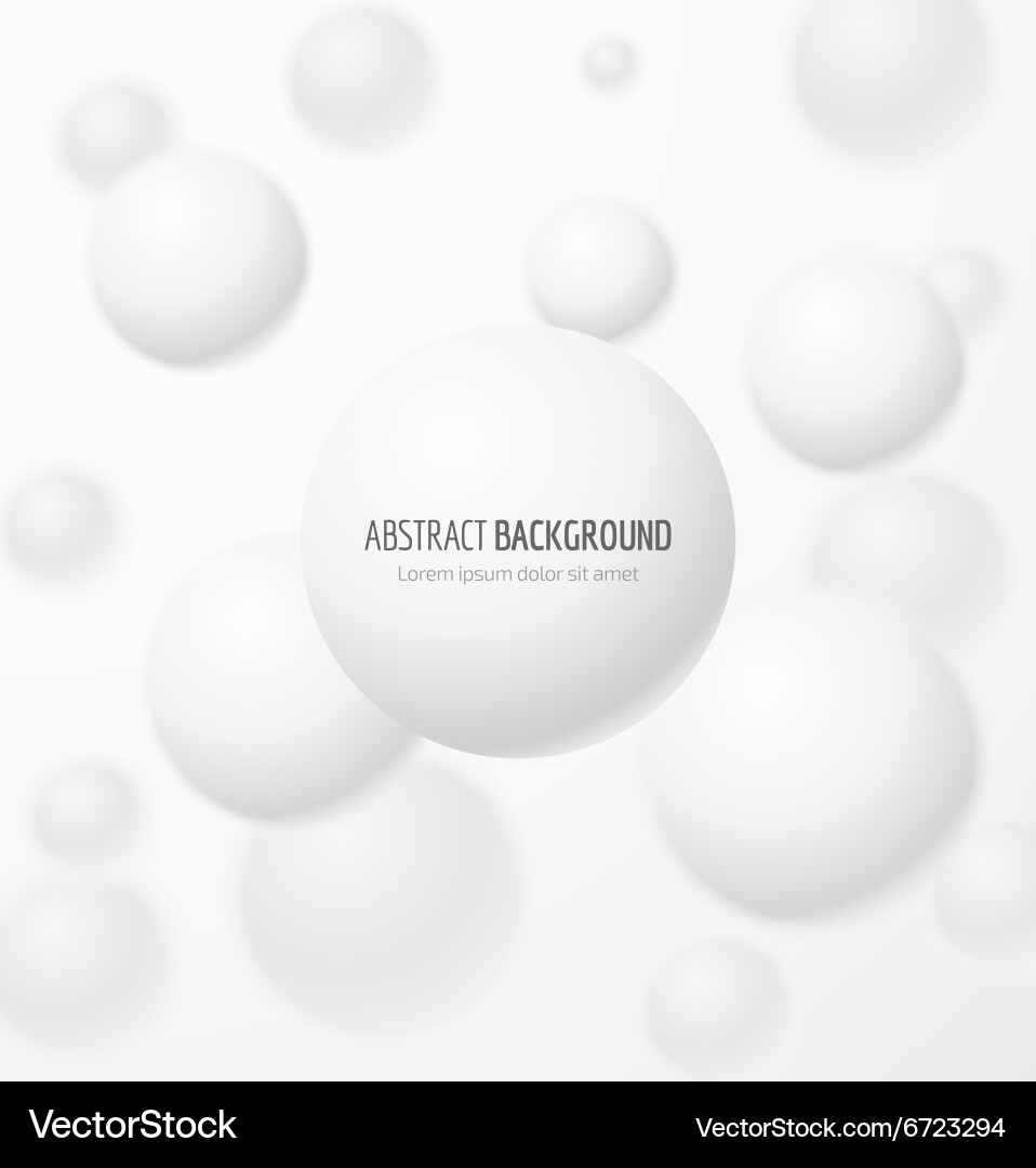 White realistic sphere Royalty Free Vector Image
