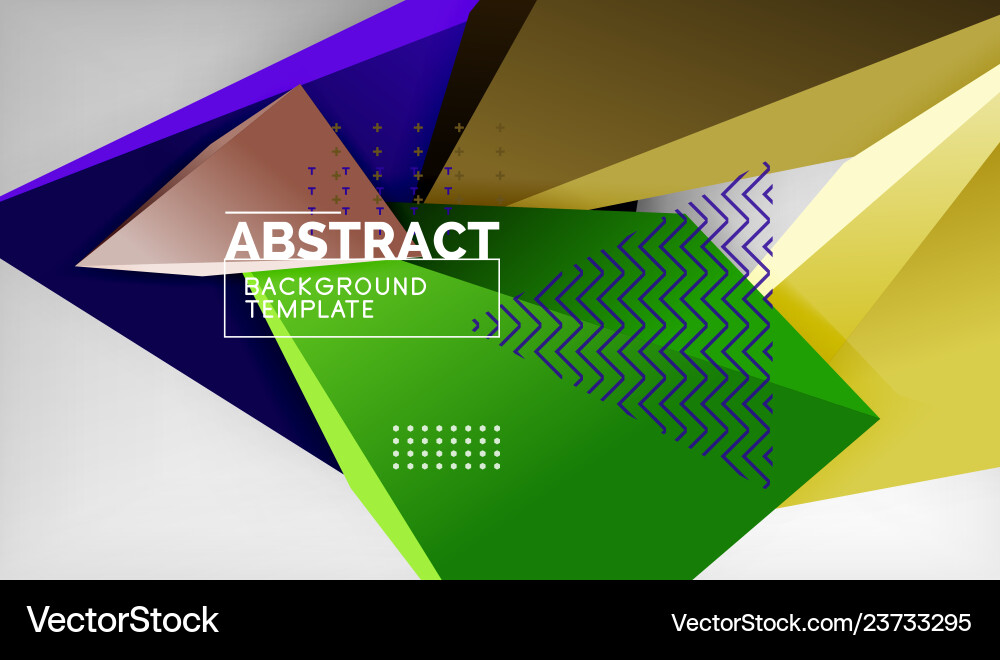 3d triangle geometric background design modern 3d triangle geometric background design modern vector image