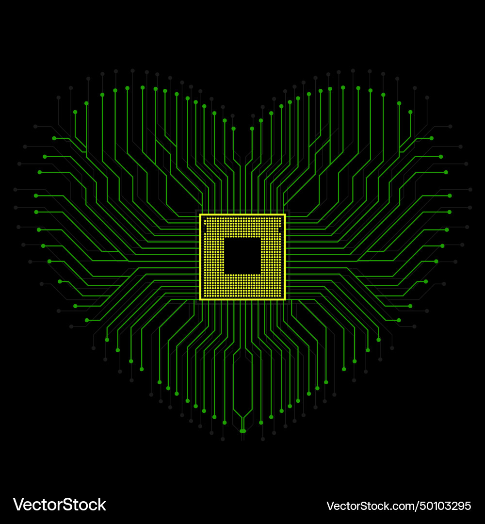 Abstract electronic circuit board in shape Abstract electronic circuit board in shape Vector Image