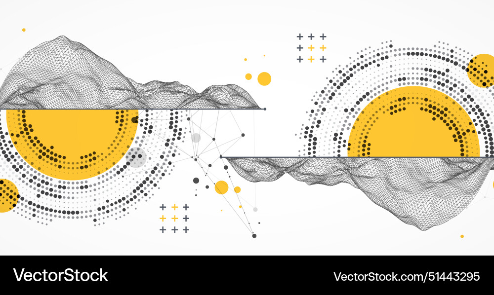 Abstract wave is made in a frame style with half Abstract wave is made in a frame style with half vector image