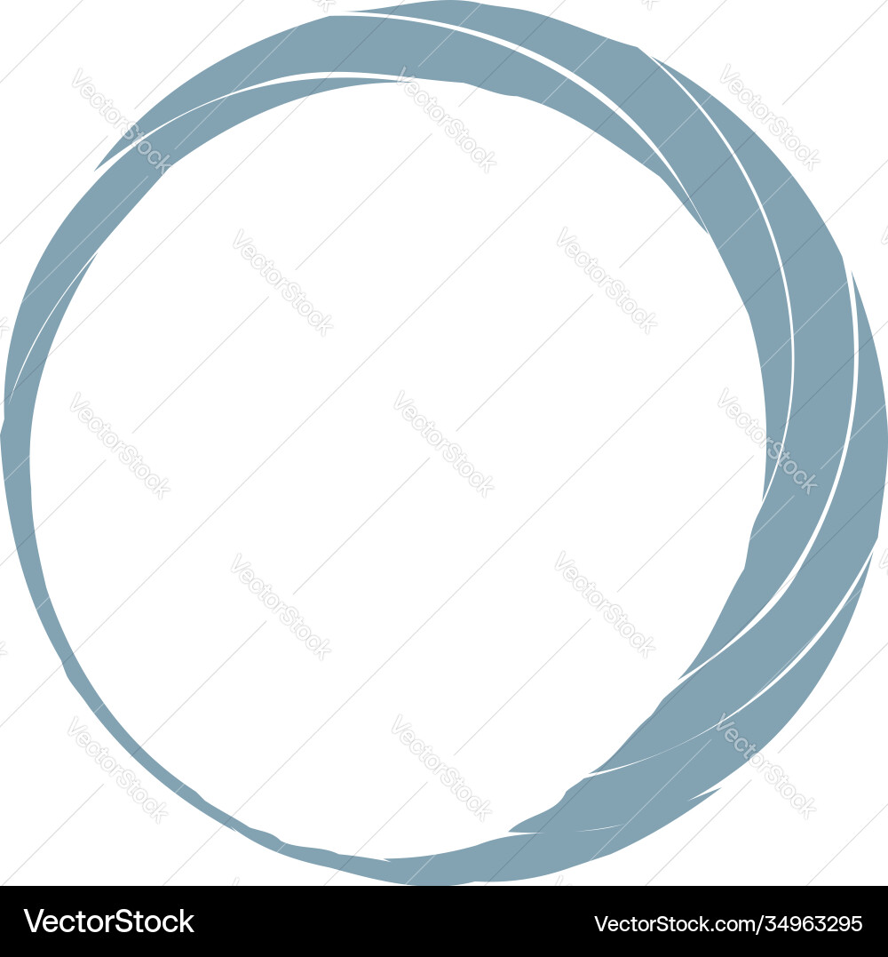 Circular spiral swirl twirl design element Vector Image