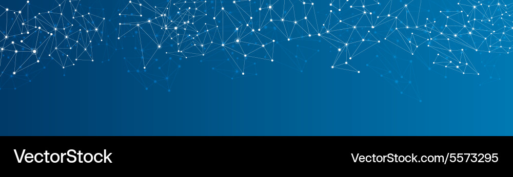 Connected Network Background vector image