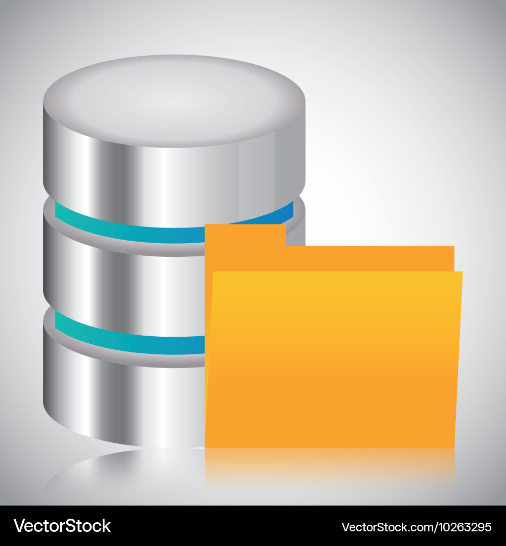 File archive data center web hosting Vector Image