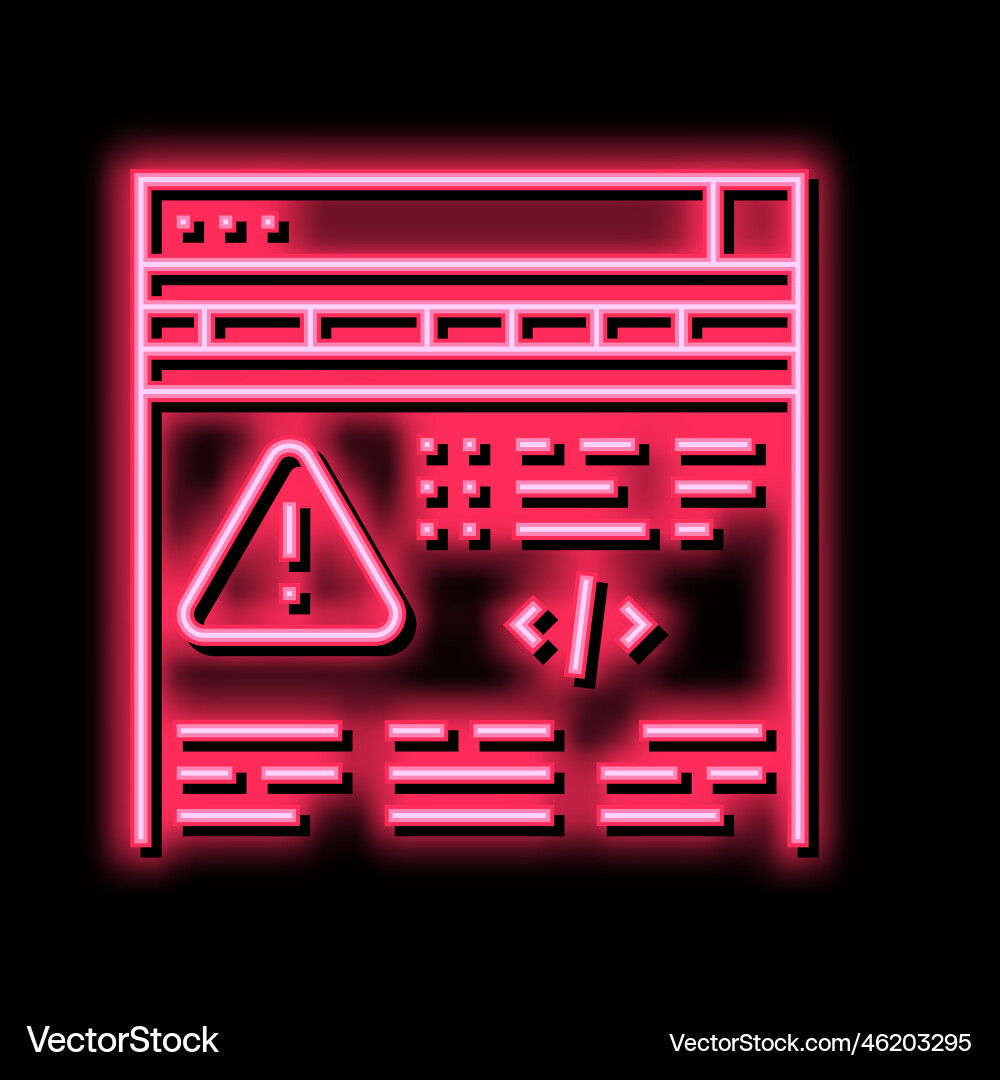 Fixing program errors neon glow icon Vector Image