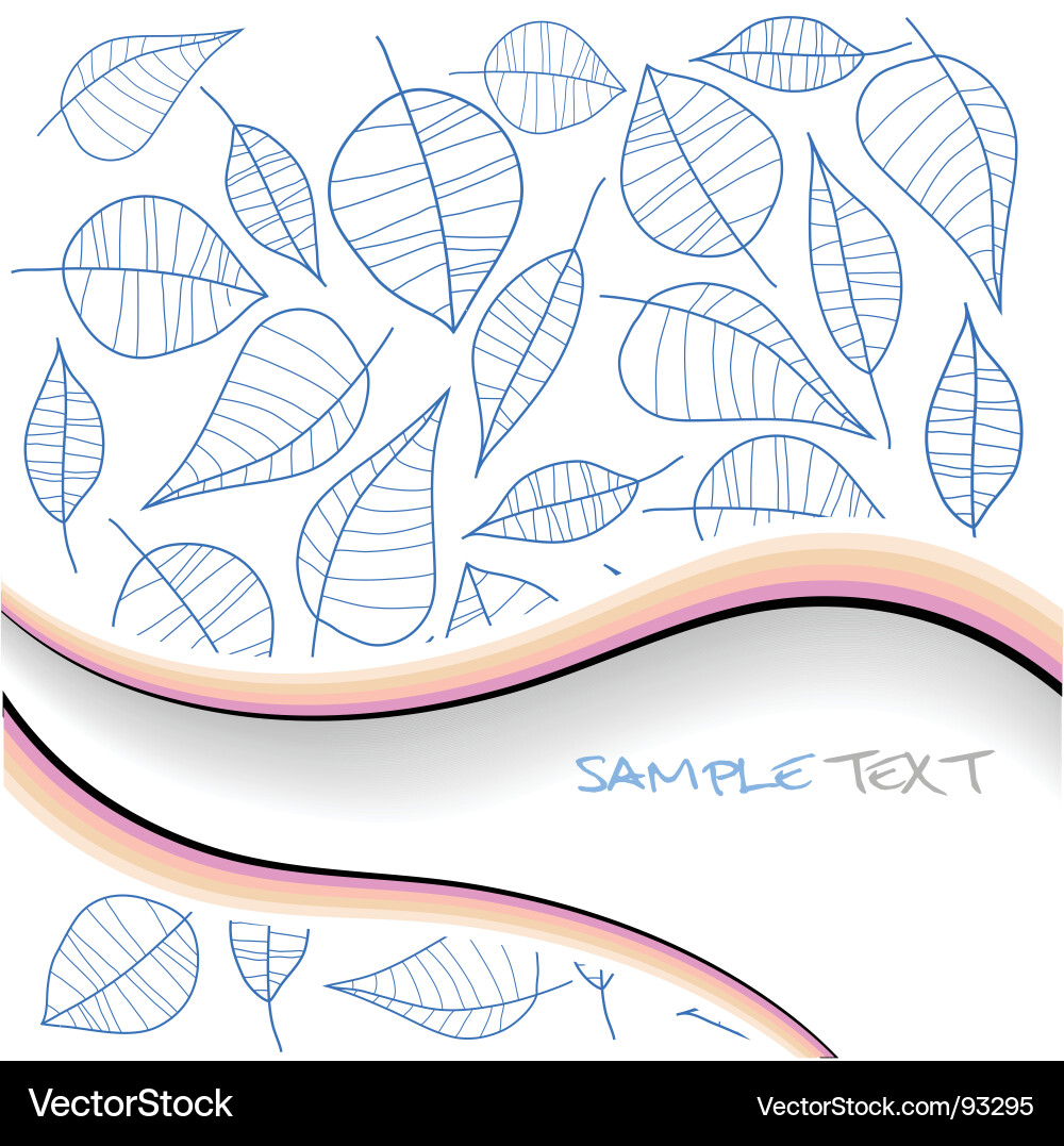 Leaf pattern vector image