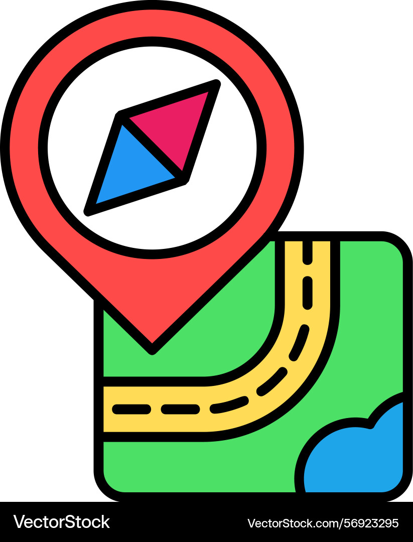 Navigation icon design Vector Image