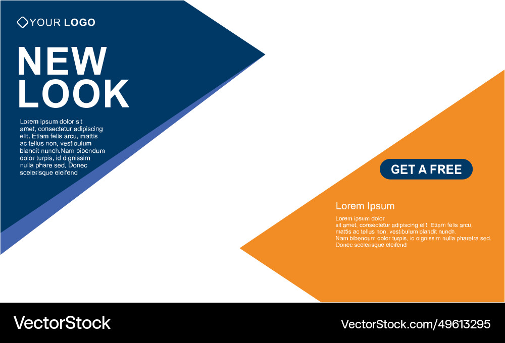 Presentation and slide layout background Vector Image