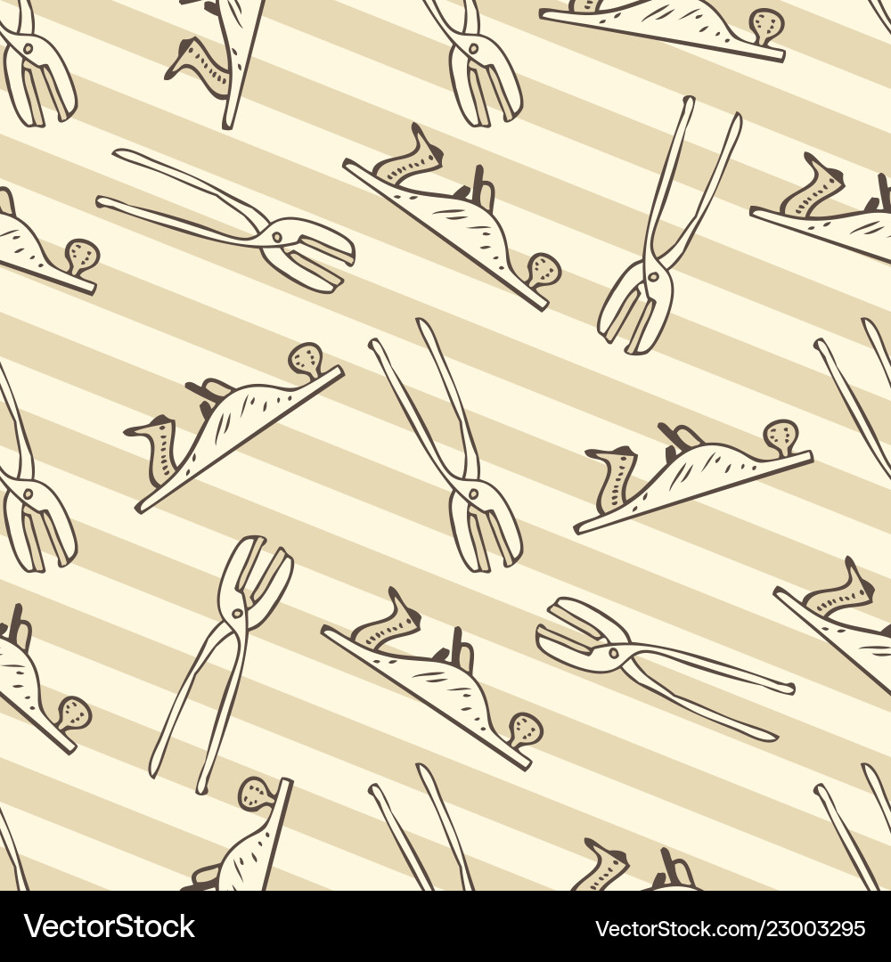 Seamless pattern with tools Seamless pattern with tools vector image