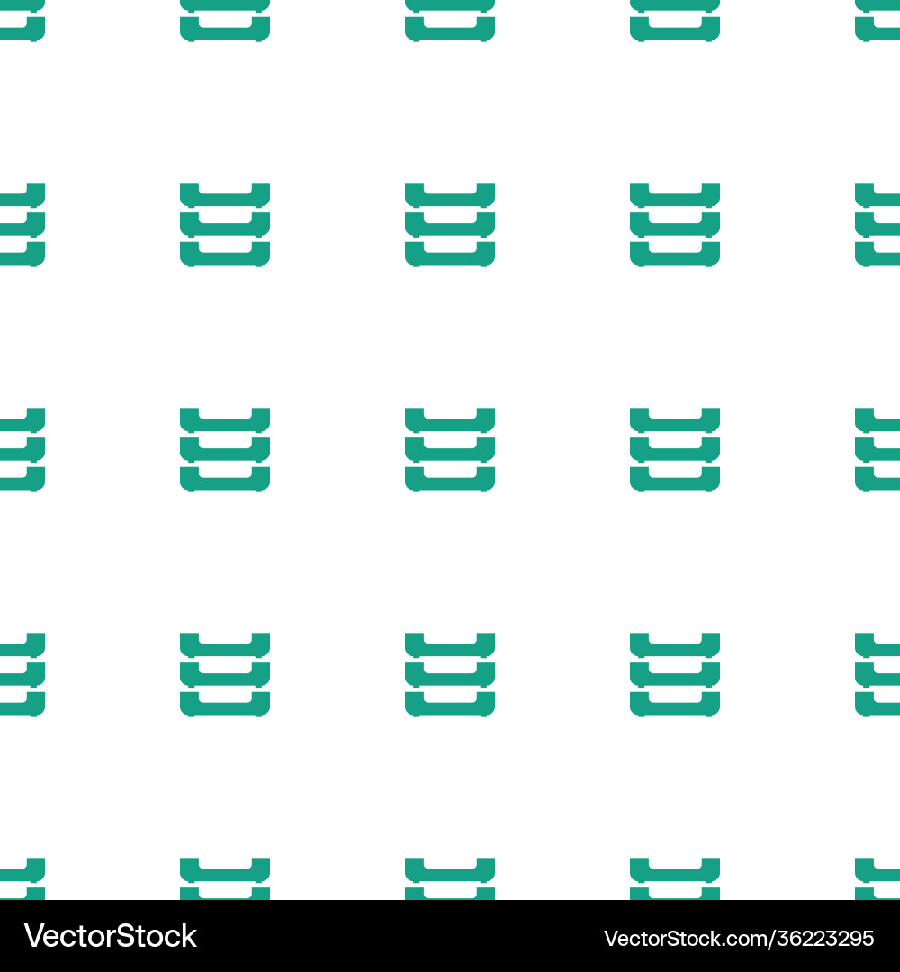 Table box icon pattern seamless white background vector image