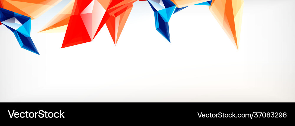 3d triangles and pyramids abstract Vector Image