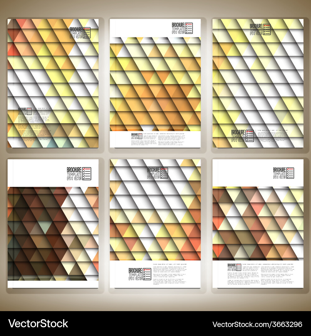 Abstract colored background triangle design vector image
