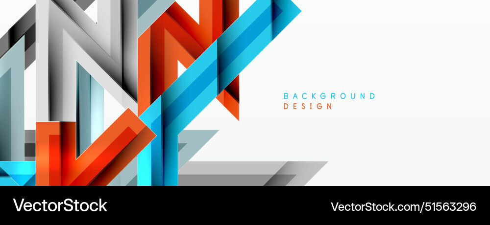 Dynamic Zigzag Geometric Background vector image