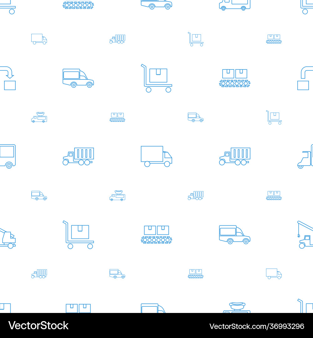 Moving icons pattern seamless white background vector image