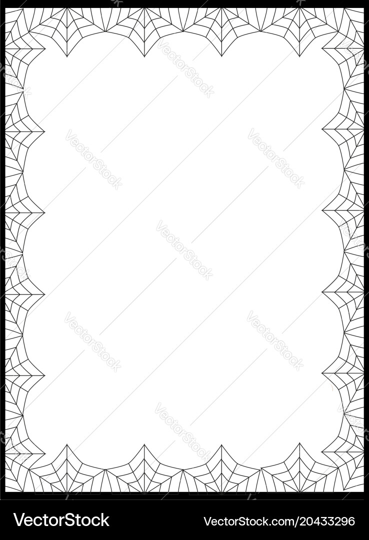 Template with space for text framed Vector Image