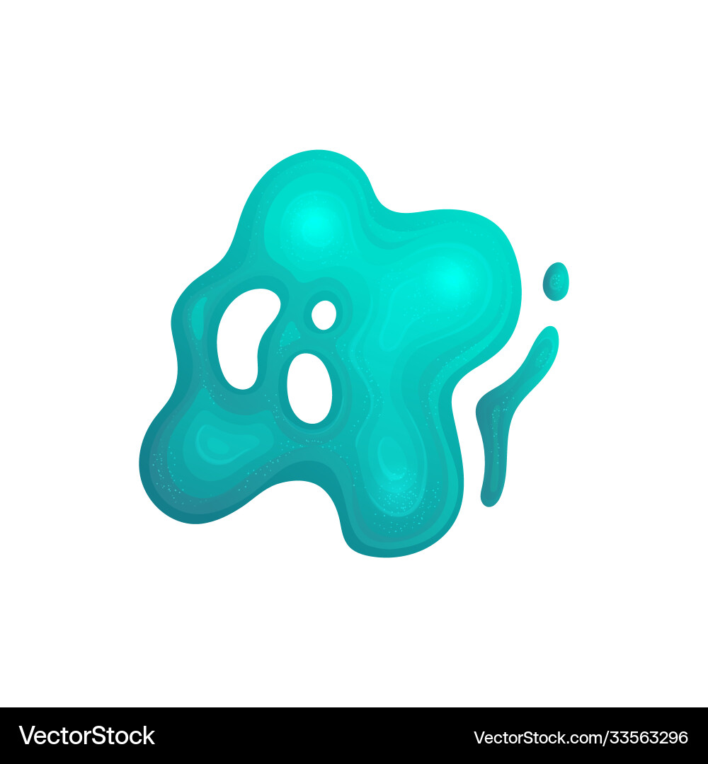 Wet paint blob with shimmery glowing texture Vector Image