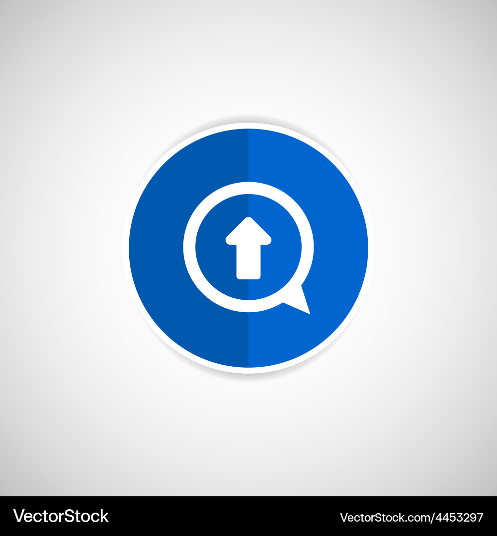 Arrow up icon isolated move symbol element vector image