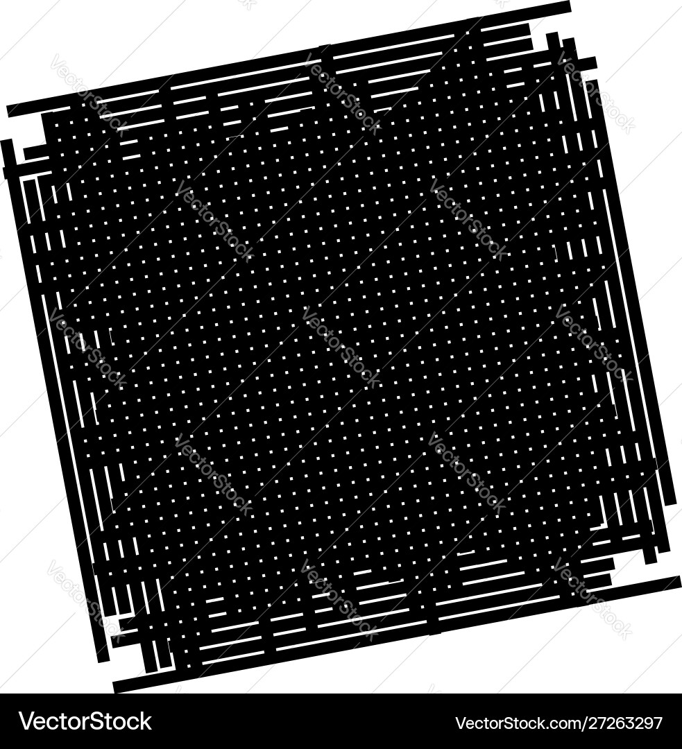 Grid mesh element cellular reticular grate Grid mesh element cellular reticular grate Vector Image
