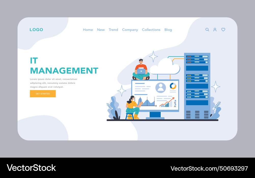 Operational Technology & Data Concepts vector image