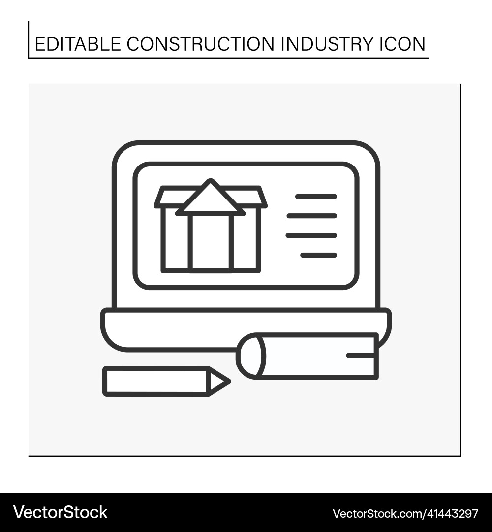 Project development line icon Project development line icon vector image