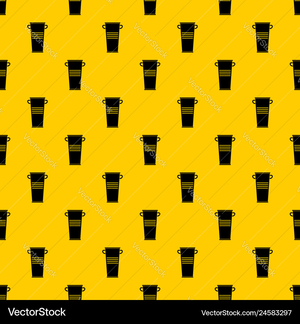 Trash can with handles pattern Trash can with handles pattern vector image