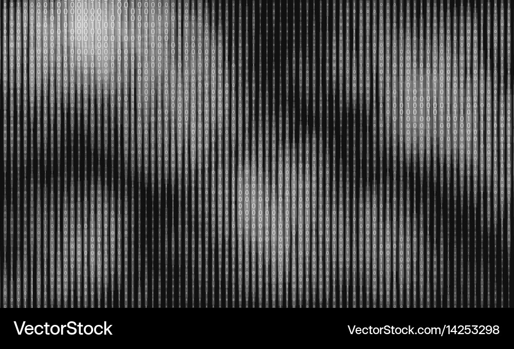 Abstract big data visualization vector image