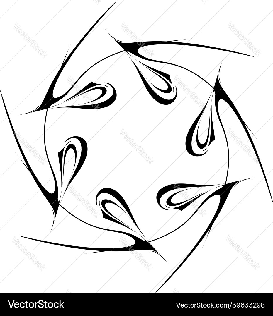 Abstract circular drawing amorphous nonfigurative Abstract circular drawing amorphous nonfigurative vector image
