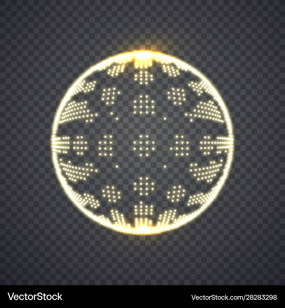 Abstract sphere consisting points Abstract sphere consisting points vector image