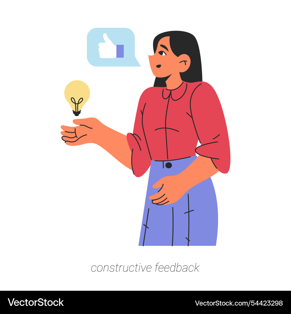 Constructive Feedback Handling Vector Image