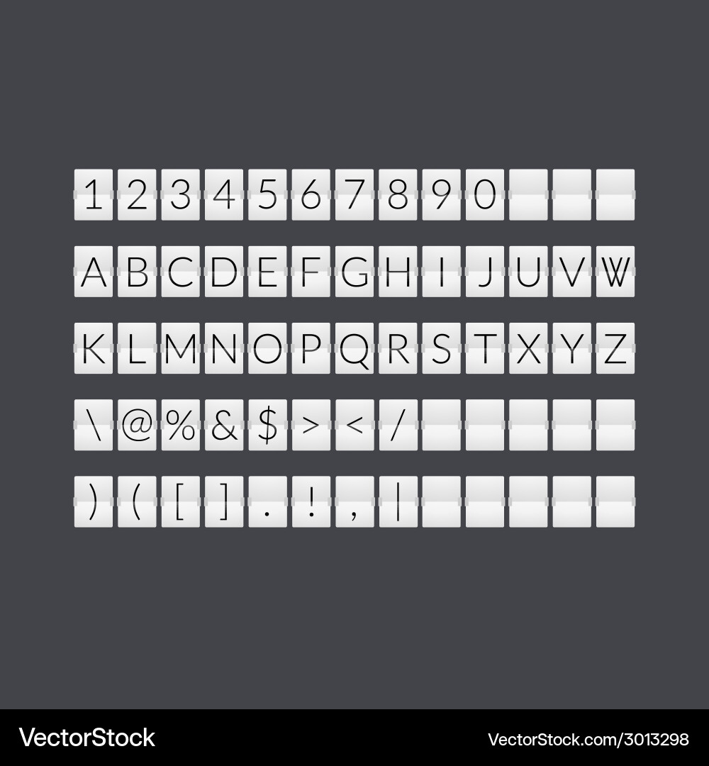 Flat gray paper countdown timer vector image