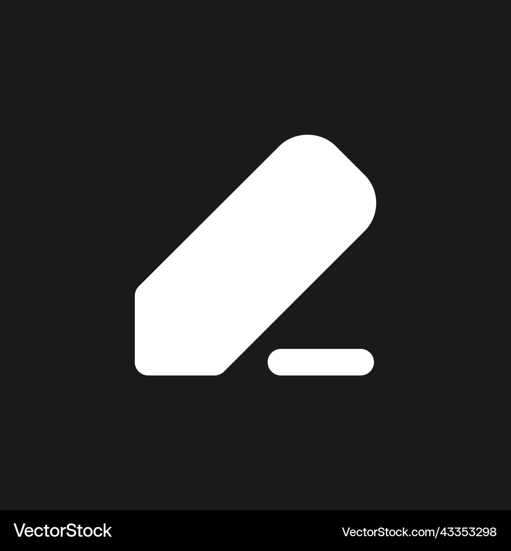 Note taking dark mode glyph ui icon vector image