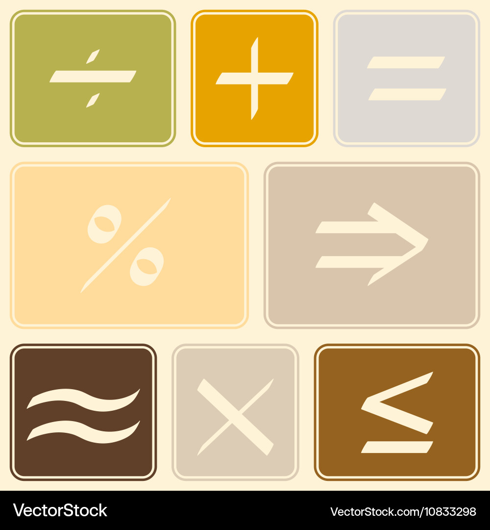 Seamless pattern with mathematical symbols vector image