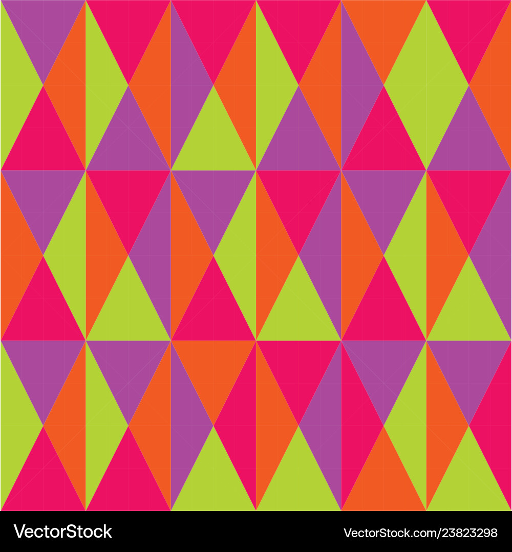Seamless repeating background of triangles vector image