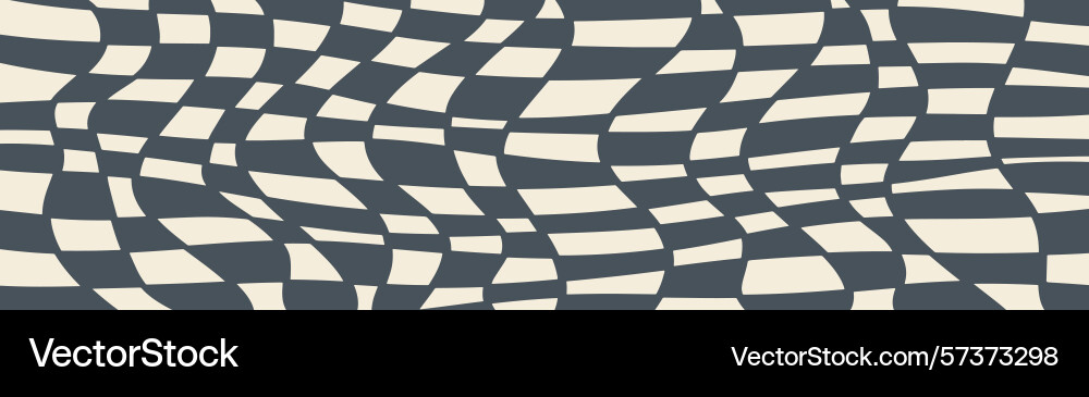 Twisted distorted checkered retro groovy pattern Twisted distorted checkered retro groovy pattern vector image