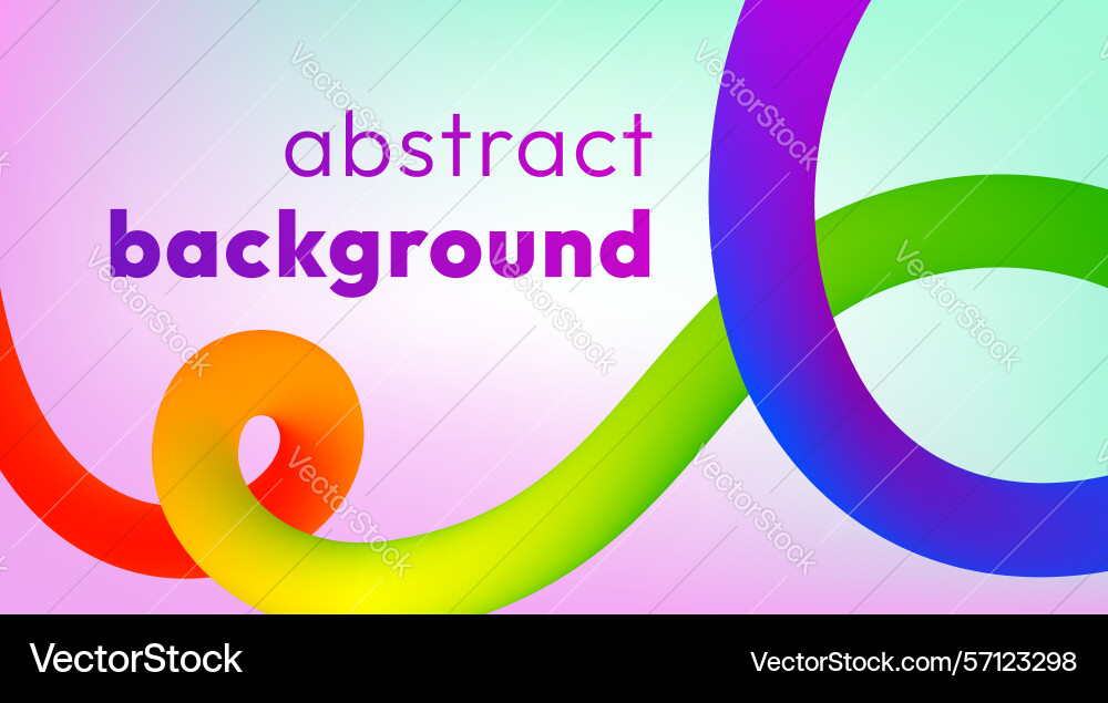 Vibrant smooth colorful ribbon on soft background Vibrant smooth colorful ribbon on soft background Vector Image