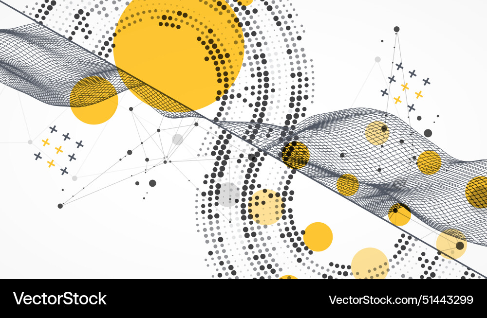 Abstract wave is made in a frame style with half Abstract wave is made in a frame style with half Vector Image