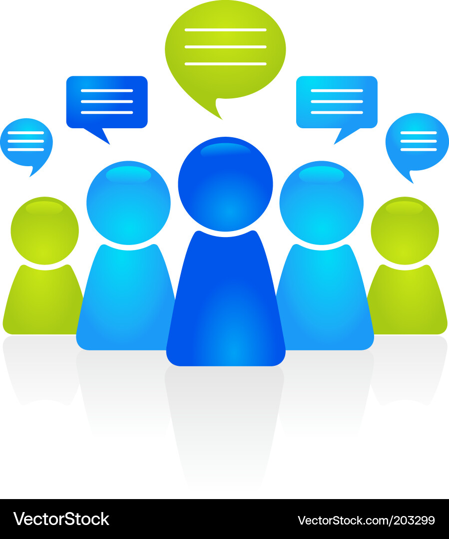 Conversation Icons - Dialog Bubbles vector image
