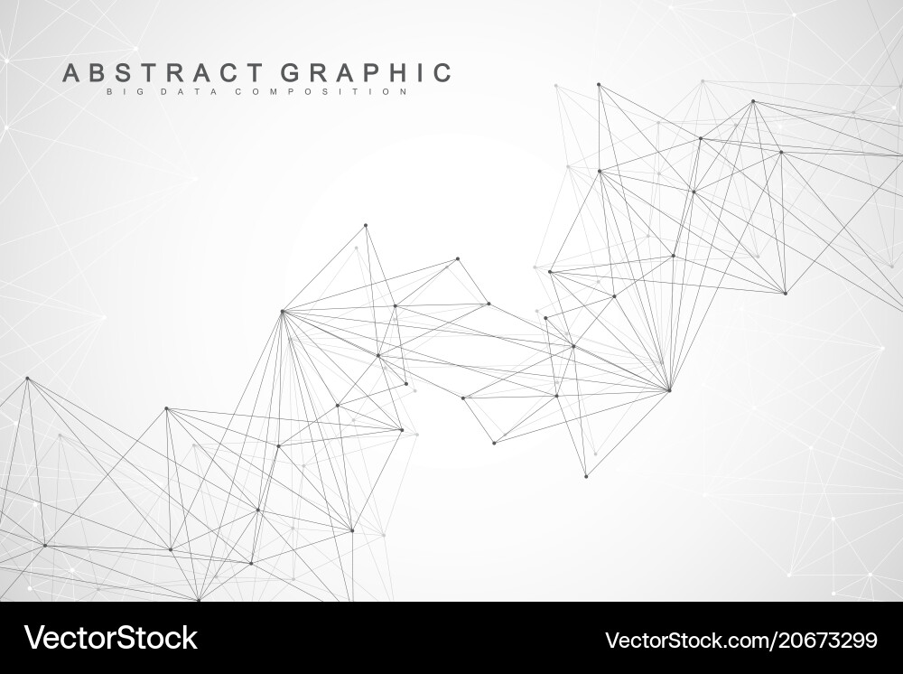 Geometric abstract background with connected line Geometric abstract background with connected line vector image