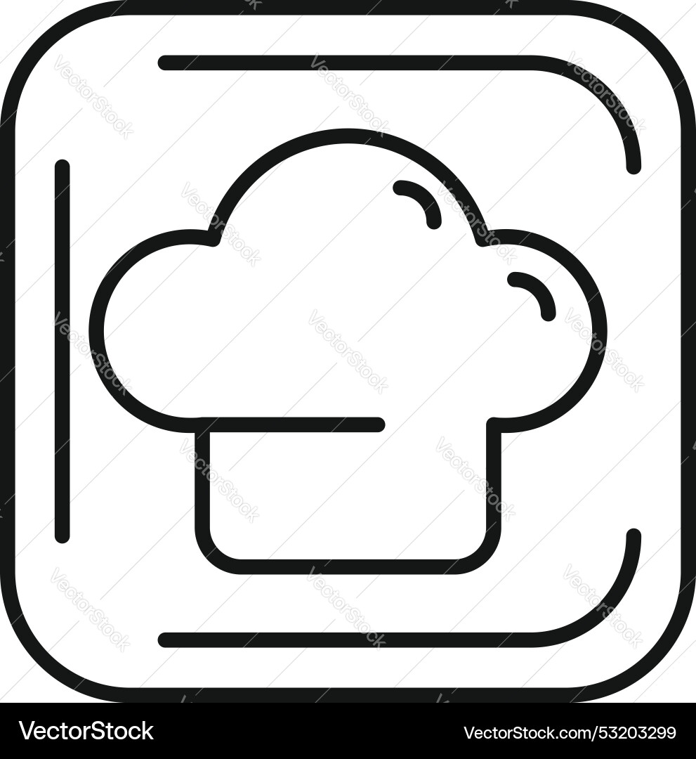 Kochhut Icon für online kulinarische Inhalte Kochhut Icon für online kulinarische Inhalte vektorbild