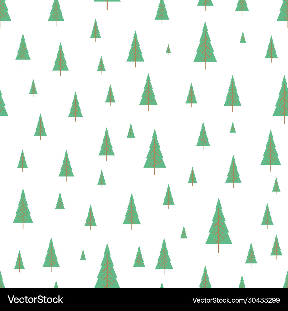 Seamless pattern with colored trees Vector Image