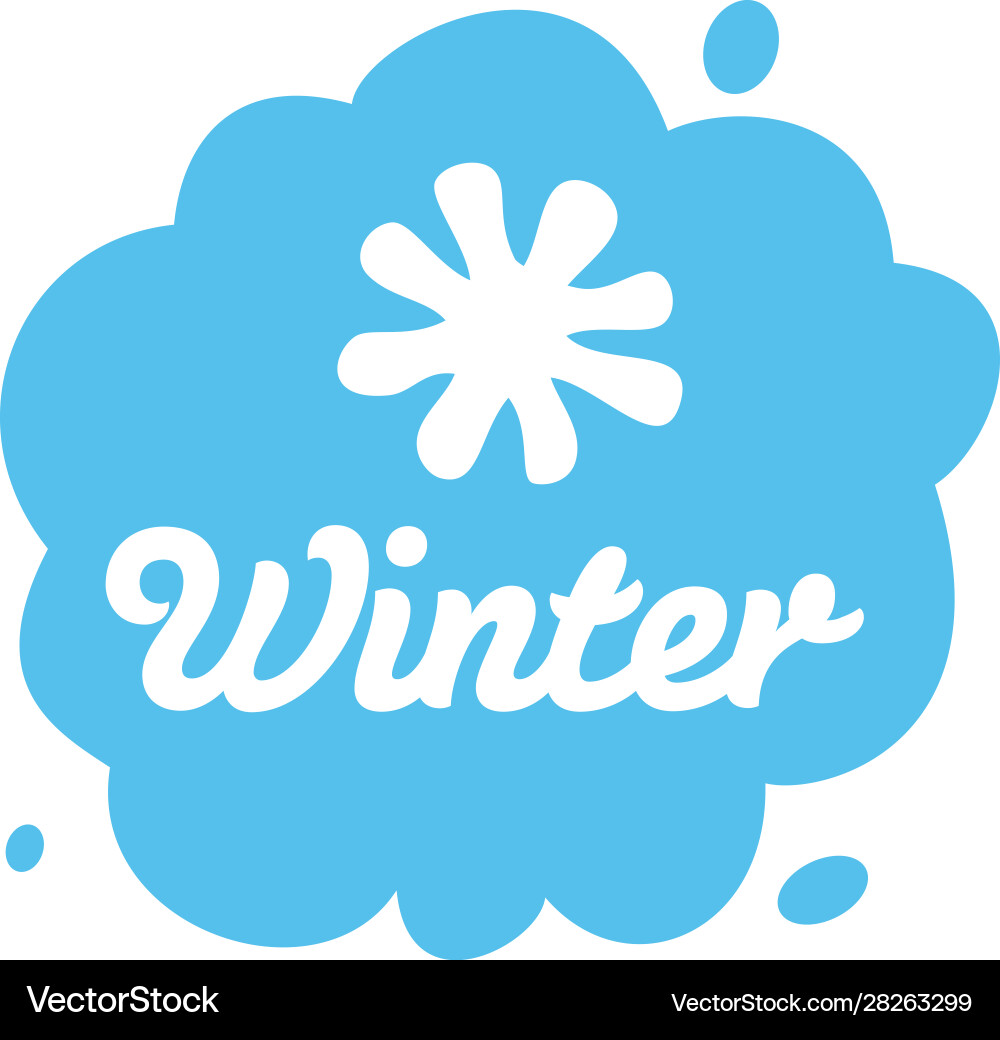Simple logo design icon with abstract snowflake Simple logo design icon with abstract snowflake Vector Image
