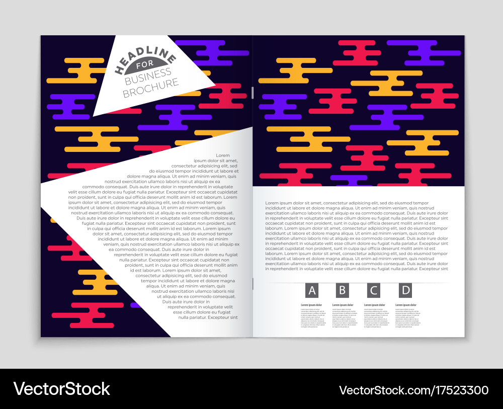 Abstract layout background set for art vector image