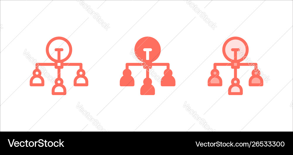 Brainstroming icon on white background for web ui Vector Image